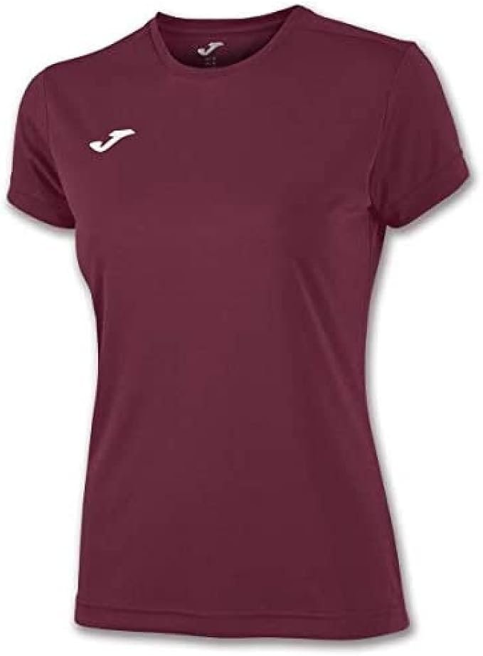 ropa fitness para mujer:camiseta burdeos