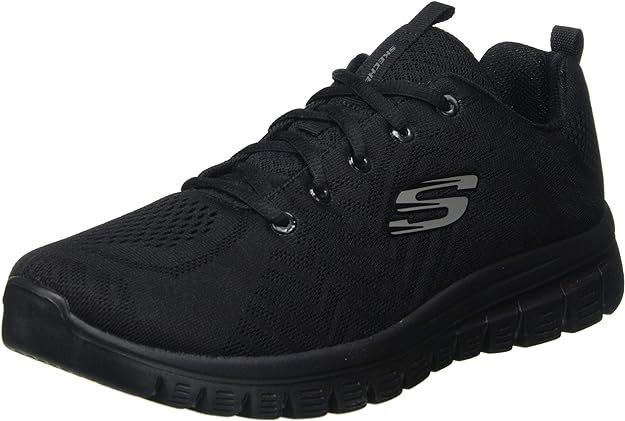 zapatillas running mujer skechers negras